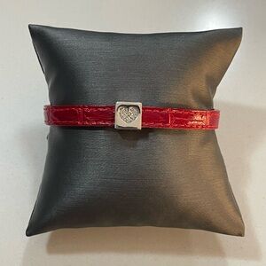 18kt. White Gold Diamond Heart Charm Bracelet